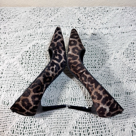 Michael Kors Brown Leopard Print Heels Size 8.5 - Picture 3 of 9